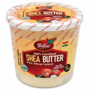 Shifaa Shea Butter, Unrefined, Natural, Grade A, Raw (Yellow & White/Ivory) - 400g