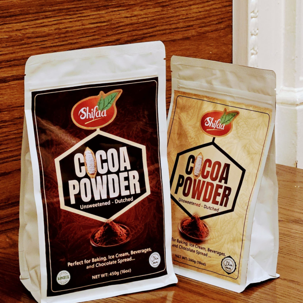 Cocoa Powder Unsweetened, Shifaa Alkalized - Reddish Brown:10 -12% | Rich in Antioxidants, High Fibre & Protein | No Sugar Added | Vegan, Non-GMO | Halal & Kosher | For Baking, Drinks, Desserts – 280g (Copy) - Image 6